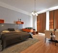 Single-Double Apartment DeLUXE - bedroom, living room